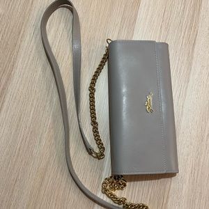 Longchamp Wallet on a Chain. Few ink and marks shown on pictures.